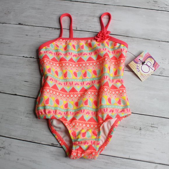 OP Baby Girl's Swimsuit Size 6 9 Months One Piece - Picture 1 of 4